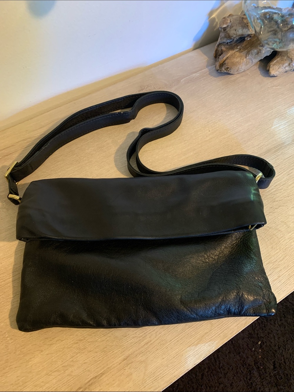 10x7 leather purse